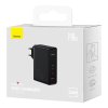 Nástěnná nabíječka Baseus GaN5 Pro 2xUSB-C + USB, 140 W (černá)