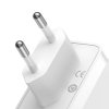 Nástěnná nabíječka Baseus GaN5 Pro 2xUSB-C + USB, 140 W (bílá)