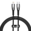 Kabel USB-C pro Lightning Baseus řady Glimmer, 20 W, 1 m (černý)