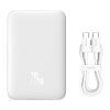 Powerbanka Baseus Magnetic, 10000mAh, USB-C 20W (bílá)