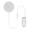 Baseus CW01 Magnetický držák telefonu do auta do větrací mřížky s nabíječkou do auta USB, 15 W + 25 W (bílý)