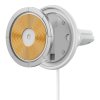 Baseus CW01 Magnetický držák telefonu do auta do větrací mřížky s nabíječkou do auta USB, 15 W + 25 W (bílý)