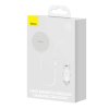 Baseus CW01 Magnetický držák telefonu do auta do větrací mřížky s nabíječkou do auta USB, 15 W + 25 W (bílý)