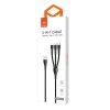 Kabel 3v1 USB na USB-C / Lightning / Micro USB, Mcdodo CA-6960, 1,2 m (černý)