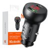 Nabíječka do auta Mcdodo CC-7030, USB + USB-C, s displejem, 45 W (černá)