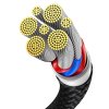 Kabel 2v1 USB Baseus Flash Series USB-C do USB-C 100W, 1,5 m (černý)