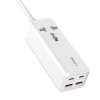 Napájecí lišta s 1 zásuvkou AC, 2x USB, 2x USB-C LDNIO SC1418, EU/US, 2500 W (bílá)