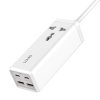 Napájecí lišta s 1 zásuvkou AC, 2x USB, 2x USB-C LDNIO SC1418, EU/US, 2500 W (bílá)
