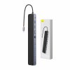 Rozbočovač 12w1 Baseus EliteJoy Gen2 series USB-C do 2xHDMI+ 3xUSB 3.0+ PD+ DP+ SD/TF+ RJ45+Type-C+ 3,5mm (tmavě šedý)