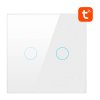 Chytrý vypínač světla ZigBee Avatto LZTS02-EU-W2 2 Way No Neutral TUYA (bílý)