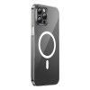 Pouzdro na telefon Baseus Magnetic Crystal Clear pro iPhone 12 Pro (průhledné) s ochranným krytem displeje z tvrzeného skla a čisticí sadou