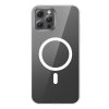 Pouzdro na telefon Baseus Magnetic Crystal Clear pro iPhone 12 Pro (průhledné) s ochranným krytem displeje z tvrzeného skla a čisticí sadou