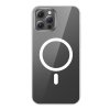 Pouzdro na telefon Baseus Magnetic Crystal Clear pro iPhone 12 Pro Max (průhledné) s ochranným krytem displeje z tvrzeného skla a čisticí sadou