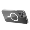 Pouzdro na telefon Baseus Magnetic Crystal Clear pro iPhone 12 Pro Max (průhledné) s ochranným krytem displeje z tvrzeného skla a čisticí sadou