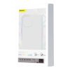 Pouzdro na telefon Baseus Magnetic Crystal Clear pro iPhone 12 Pro Max (průhledné) s ochranným krytem displeje z tvrzeného skla a čisticí sadou