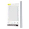 Pouzdro na telefon Baseus Magnetic Crystal Clear pro iPhone 13 (průhledné) s ochranným krytem displeje z tvrzeného skla a čisticí sadou