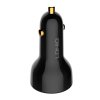 LDNIO C101 Nabíječka do auta, USB + USB-C, 100W + kabel USB-C na USB-C (černá)