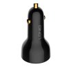 LDNIO C101 Nabíječka do auta, USB + USB-C, 100 W + kabel USB-C na Lightning (černá)