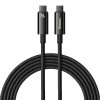 Kabel USB-C na USB-C Baseus Tungsten Gold 240W 3 m (černý)
