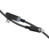 Kabel USB-C na USB-C Acefast C5-03 úhlový kabel, 100 W, 2 m (černý)