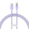 Rychlonabíjecí kabel Baseus USB-A na Lightning Explorer Series 1 m 2,4 A (fialový)