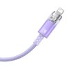 Rychlonabíjecí kabel Baseus USB-A na Lightning Explorer Series 1 m 2,4 A (fialový)