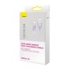 Rychlonabíjecí kabel Baseus USB-A na Lightning Explorer Series 1 m 2,4 A (fialový)