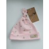 BABY 01049 Dětská čepička Šmoulinka Srdíčka růžová 0-3 m