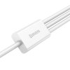 Rychlé nabíjení USB na M+L+C Baseus Superior Data 3,5A 1m (bílý)