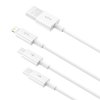 Rychlé nabíjení USB na M+L+C Baseus Superior Data 3,5A 1m (bílý)