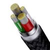 Rychlé nabíjení USB na M+L+C Baseus StarSpeed 3,5A 0,6 m (černý)