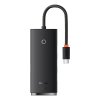 HUB adaptér 4portový USB-C Baseus OS-Lite 25 cm (černý)