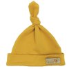 BABY 01135 Dětská čepička Smurfette Mustard Cap 3-6m