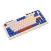 Bezdrátová mechanická klávesnice Royal Kludge KZZI K75 pro RGB, Moment Switch (retro modrá)
