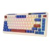 Bezdrátová mechanická klávesnice Royal Kludge KZZI K75 pro RGB, Moment Switch (retro modrá)