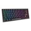 Bezdrátová mechanická klávesnice Royal Kludge RK84 RGB, hnědé spínače (černá)