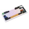 Bezdrátová mechanická klávesnice Royal Kludge KZZI K75 pro RGB, Eternity Switch (černá a bílá)
