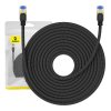 Opletený síťový kabel cat.7 Baseus Ethernet RJ45, 10Gbps, 20m (černý)