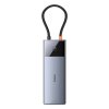 Rozbočovač 10v1 Baseus Metal Gleam II Series, USB-C na 1xHDMI, USB-A (10Gbps), USB-C, 2xUSB-A, Ethernet RJ45, SD/TF karta, mini-jack 3,5mm, USB-C(PD)