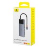 Rozbočovač 10v1 Baseus Metal Gleam II Series, USB-C na 1xHDMI, USB-A (10Gbps), USB-C, 2xUSB-A, Ethernet RJ45, SD/TF karta, mini-jack 3,5mm, USB-C(PD)