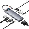 Rozbočovač 11v1 Baseus StarJoy Metal Glam Series, USB-C na HDMI +VGA + 3 x USB 3.0 + USB 2.0+USB-C PD + RJ45 + SD/TF +3,5 mm