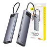 Rozbočovač 11v1 Baseus StarJoy Metal Glam Series, USB-C na HDMI +VGA + 3 x USB 3.0 + USB 2.0+USB-C PD + RJ45 + SD/TF +3,5 mm