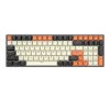 Mechanical keyboard Royal Kludge RK100 RGB, brown switch (black-orange)