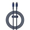 Cable USB-C to USB-C Baseus Tungsten Gold, 100W, 1m (blue)