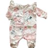 BABY 01595 Dětský župan s dlouhým rukávem Pastel Roses 56/62