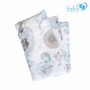 BABY 01623 Přikrývka a polštář 65x75 25x30 Teddy Blue