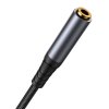 Joyroom SY-A09 Prodlužovací kabel AUX 3,5mm mini jack samice na 3,5mm mini jack samec, opletený, 1,2 m (černý)