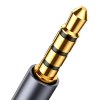 Joyroom SY-A09 Prodlužovací kabel AUX 3,5mm mini jack samice na 3,5mm mini jack samec, opletený, 1,2 m (černý)