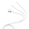 Magnetická nabíječka Apple Watch Joyroom S-IW008 Lightning + USB-C 5V 1,2 m (bílá)