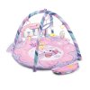 BABY MIX 46211 Vzdělávací podložka s klavírem Safari růžová